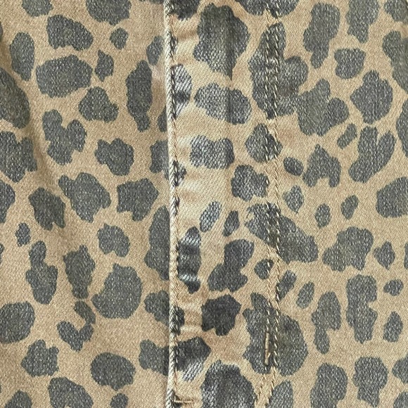 American Eagle Curvy Super Hi-Rise Jegging Size 6 Regular Leopard Stretch 26X28 - Picture 4 of 7
